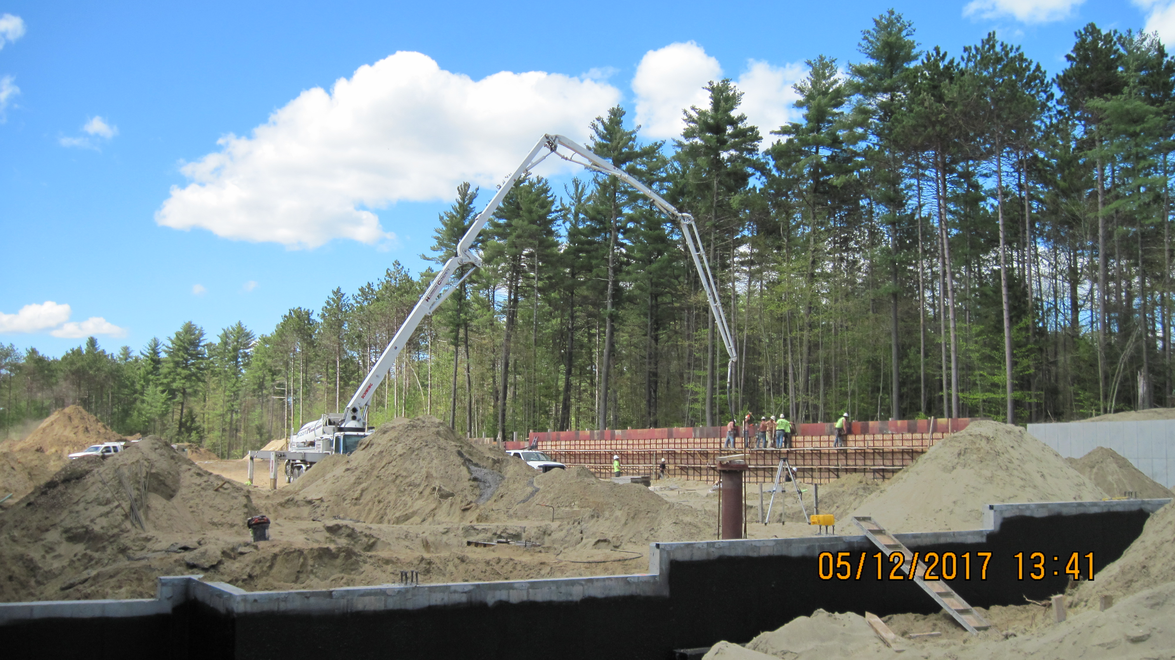 pouring the foundation